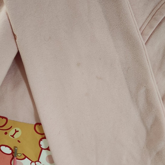 Milkmochabear Official Smooch & Snuggle Pink Fleece Hoodie Heavy Embroidered XXL - Picture 4 of 13